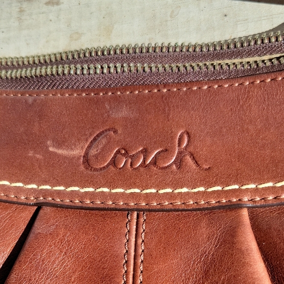 Coach Rich Brown Leather Shoulder Bag - Picture 12 of 12